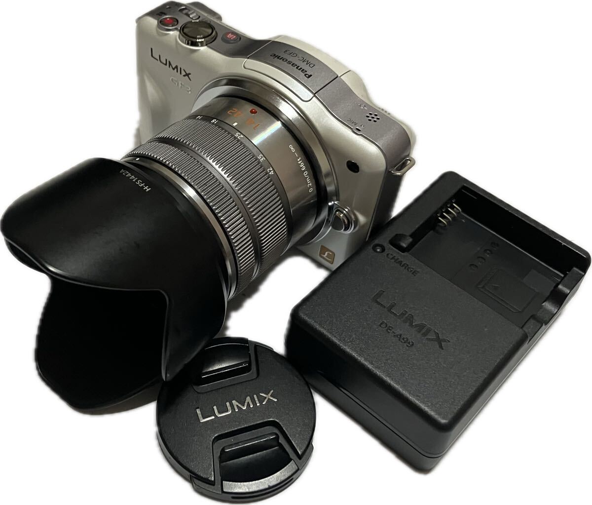 ★極上美品★ パナソニック Panasonic LUMIX DMC-GF3 VARIO 14-42mm F3.5-5.6 POWER O.I.S #21880088