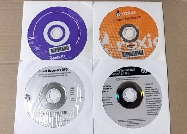 4枚組 HP Workstation Z440 Z640 Z840 Windows8.1(64bit) リカバリ ドライバー ディスク　DVD D104