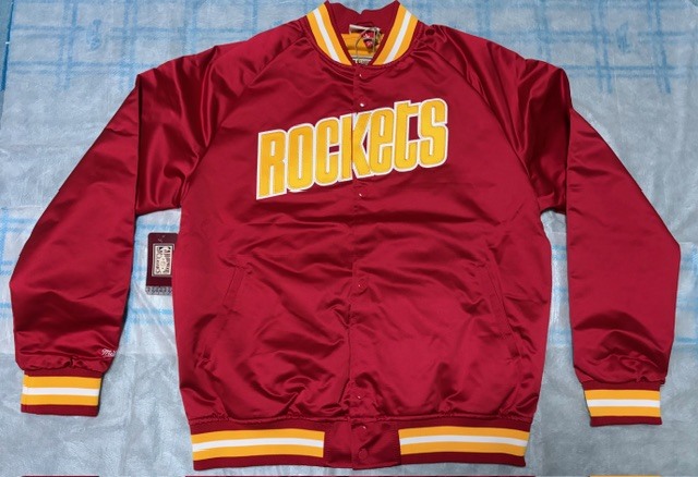 Mitchell&Ness NBA ヒューストン ロケッツ サテンジャケット LIGHTWEIGHT SATIN JACKET VINTAGE LOGO ROCKETS