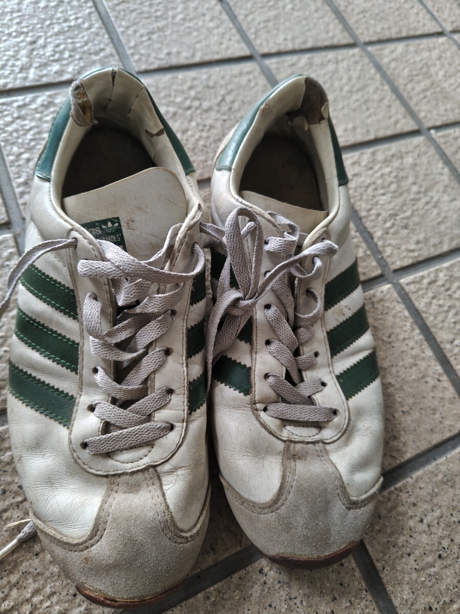 adidas スニーカー ホワイト/グリーン