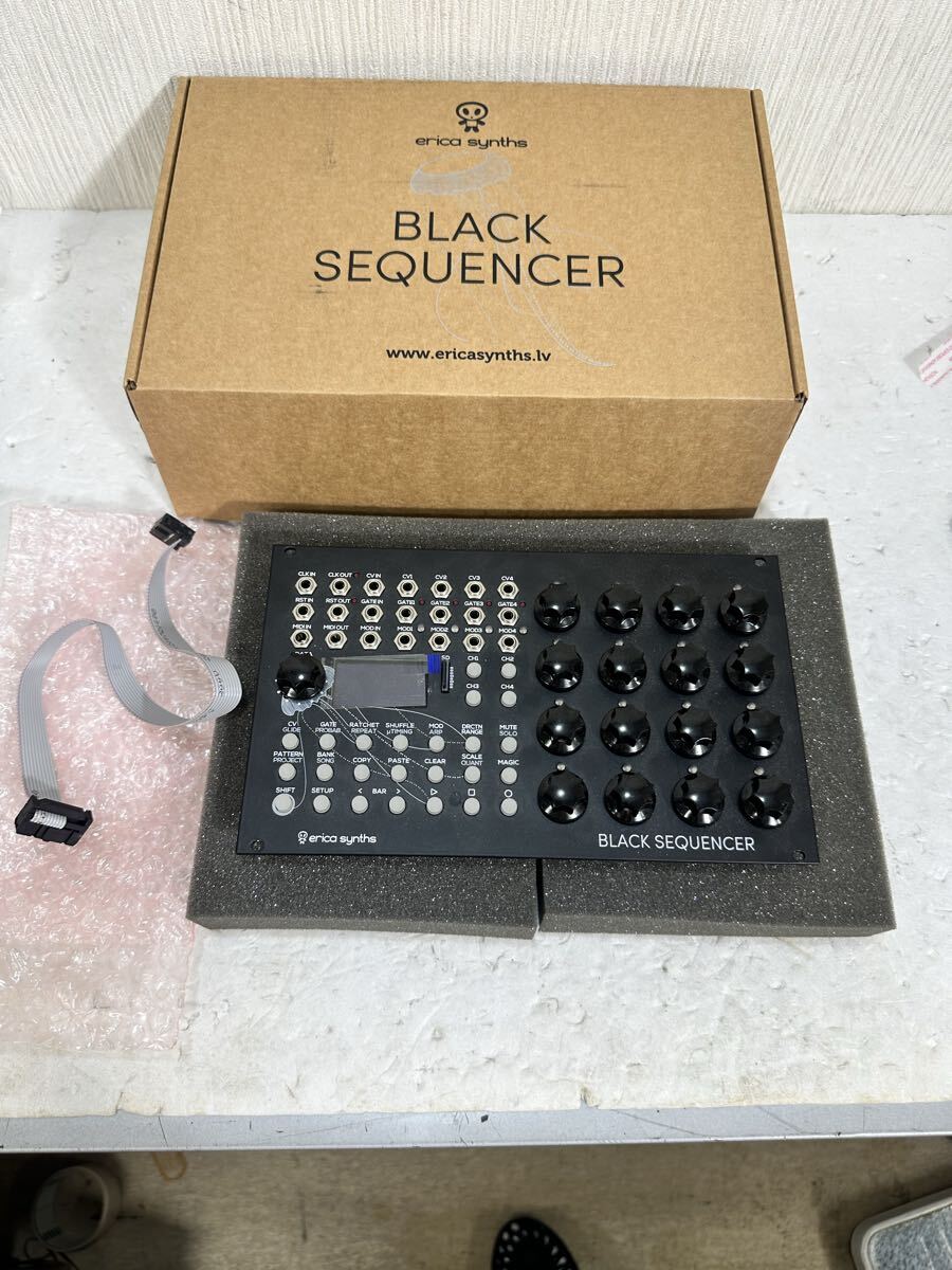 Erica synths black sequencer エリカシンセ　ブラックシーケンサー　箱付き　動作品