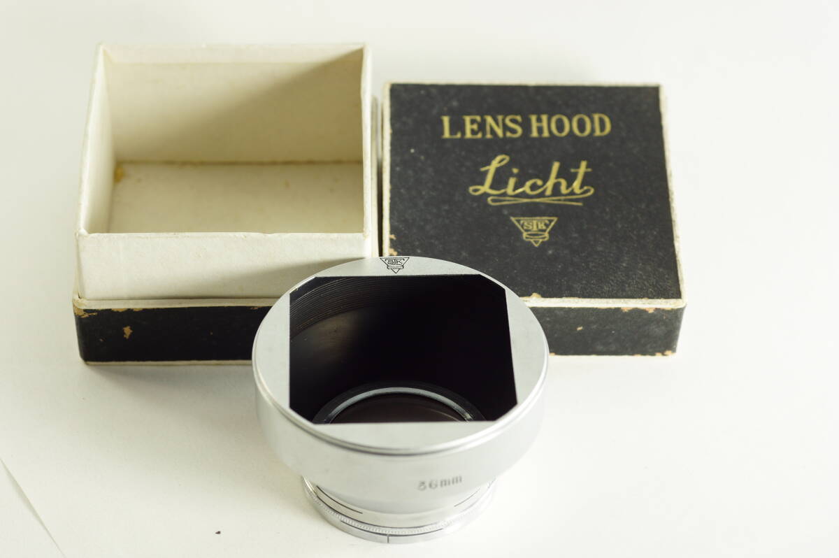 6A『とてもキレイ』希少品 Licht 36mm リヒト 内径36mm カブセ式 メタルフード LENS HOOD SHADE