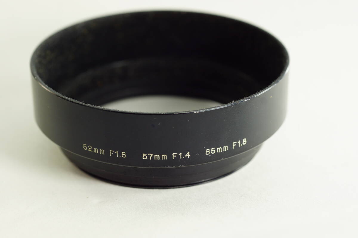 6A『並品』 KONICA HEXANON 52mm F1.8 57mm F1.4 85mm F1.8用 コニカメタルフード LENS HOOD SHADE