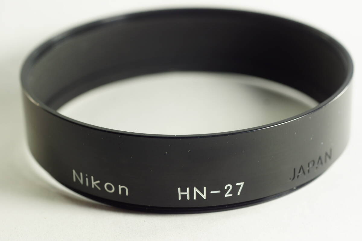 6A『キレイ』Nikon Reflex 500mm F8用 メタルレンズフード HN-27 ニコン 純正 ネジ径82mm