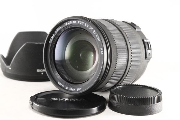 ★特上品★シグマ SIGMA 18-200mm F3.5-6.3 DC OS HSM ニコン用★動作OK レンズフード付★57980