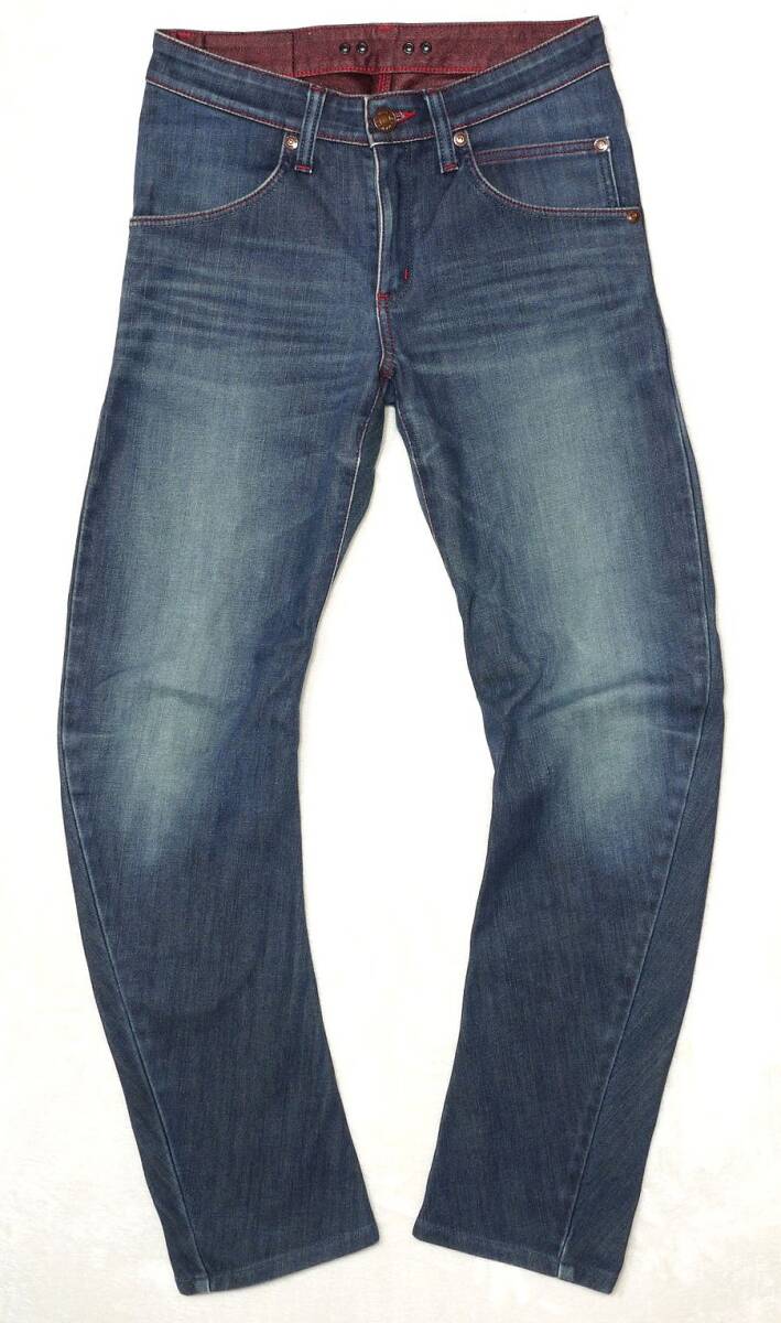 ☆56design 56デザイン ×EDWIN 056R10 ライダージーンズ デニムパンツ 裏起毛 ストレッチ メンズS 実寸W80センチ 股下76センチ