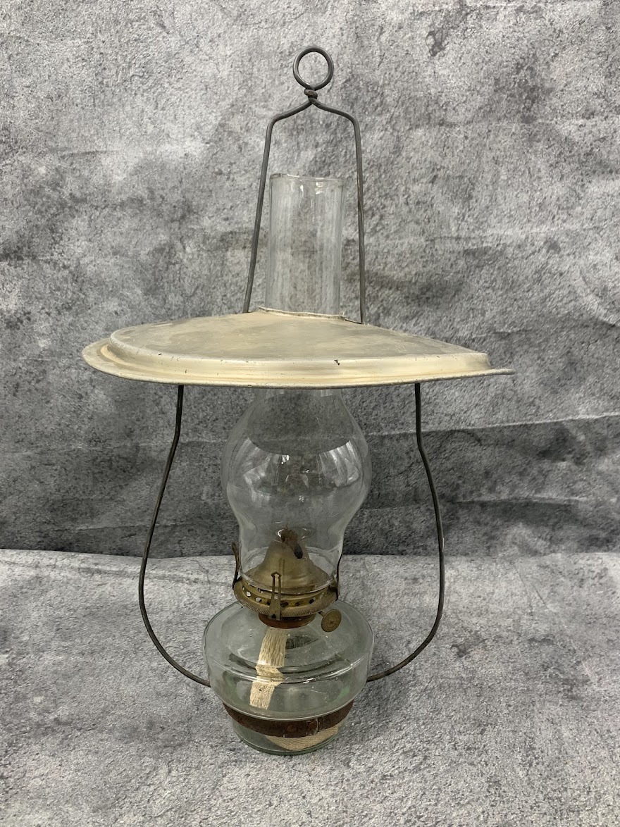 【 レトロ アンティーク オイルランプ ① 】古道具 吊り下げ ランプ ランタン キャンプ 