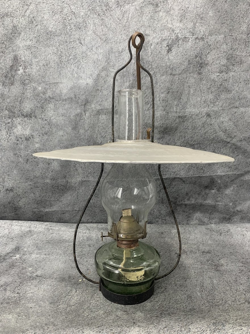 【 レトロ アンティーク オイルランプ ③ 】古道具 吊り下げ ランプ ランタン キャンプ インテリア