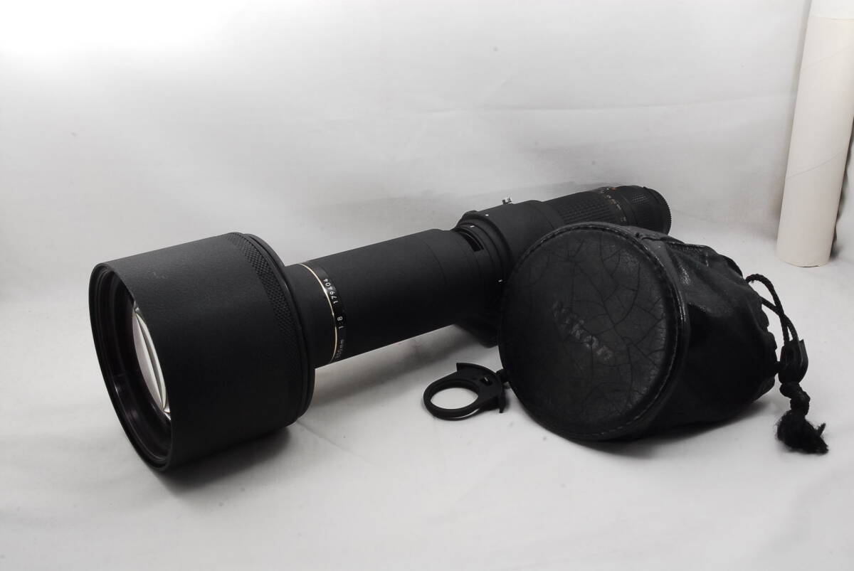 ★美品★ 即決 希少 売切 格安 ニコン Nikon Ai-S NIKKOR ED 800mm F8 CT-1203 ハードケース付 望遠レンズ（R7-578）