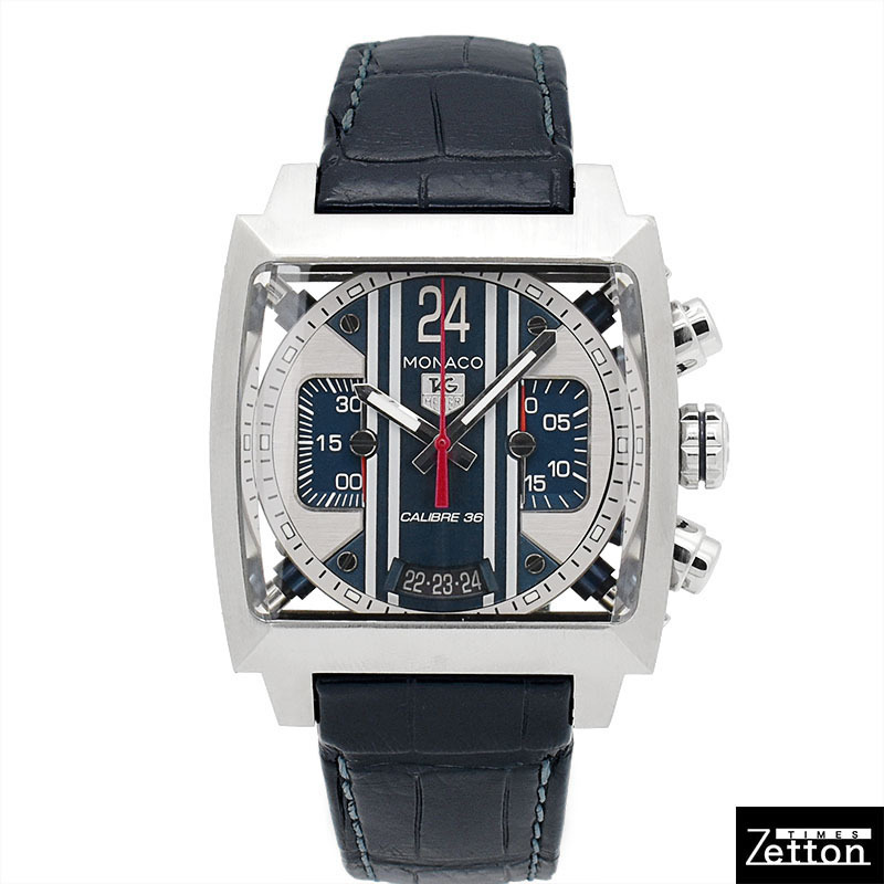 【国際保証書有り】タグホイヤー TAG HEUER モナコ 24 キャリバー36 クロノグラフ CAL5111.FC6299 メンズ USED 中古