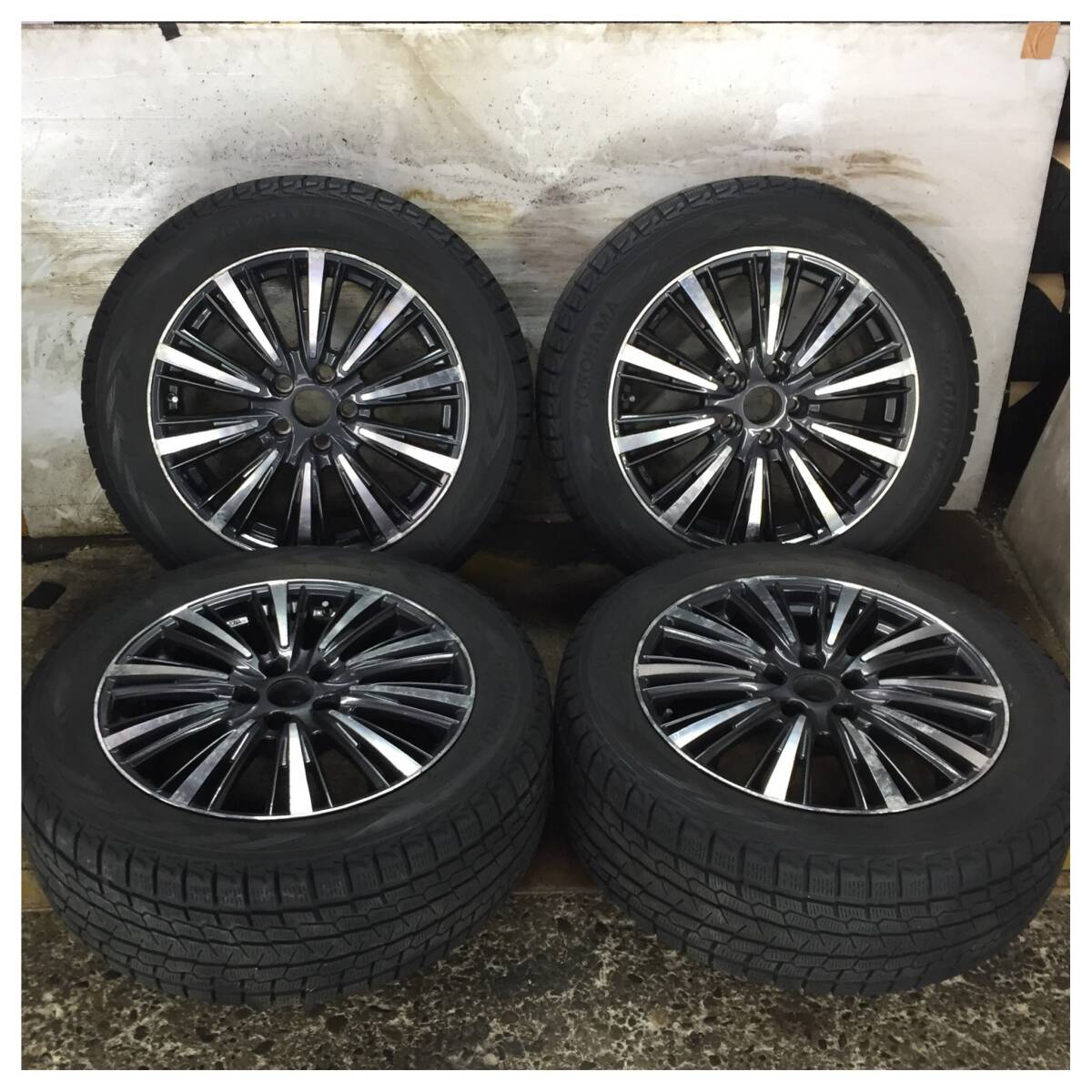 4 YOKOHAMA iceGUARD G075 235/55R18 7分目 トヨタ用 NX RAV4 アルファード ヴェルファイアー ハリアー 等 *10679
