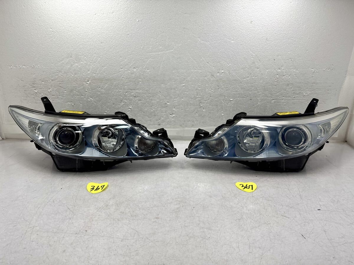 トヨタエスティマ DAA-AHR20W 純正ヘッドライト ヘッドランプ左右セット動作確認KOITO28-212 HB3 (367)