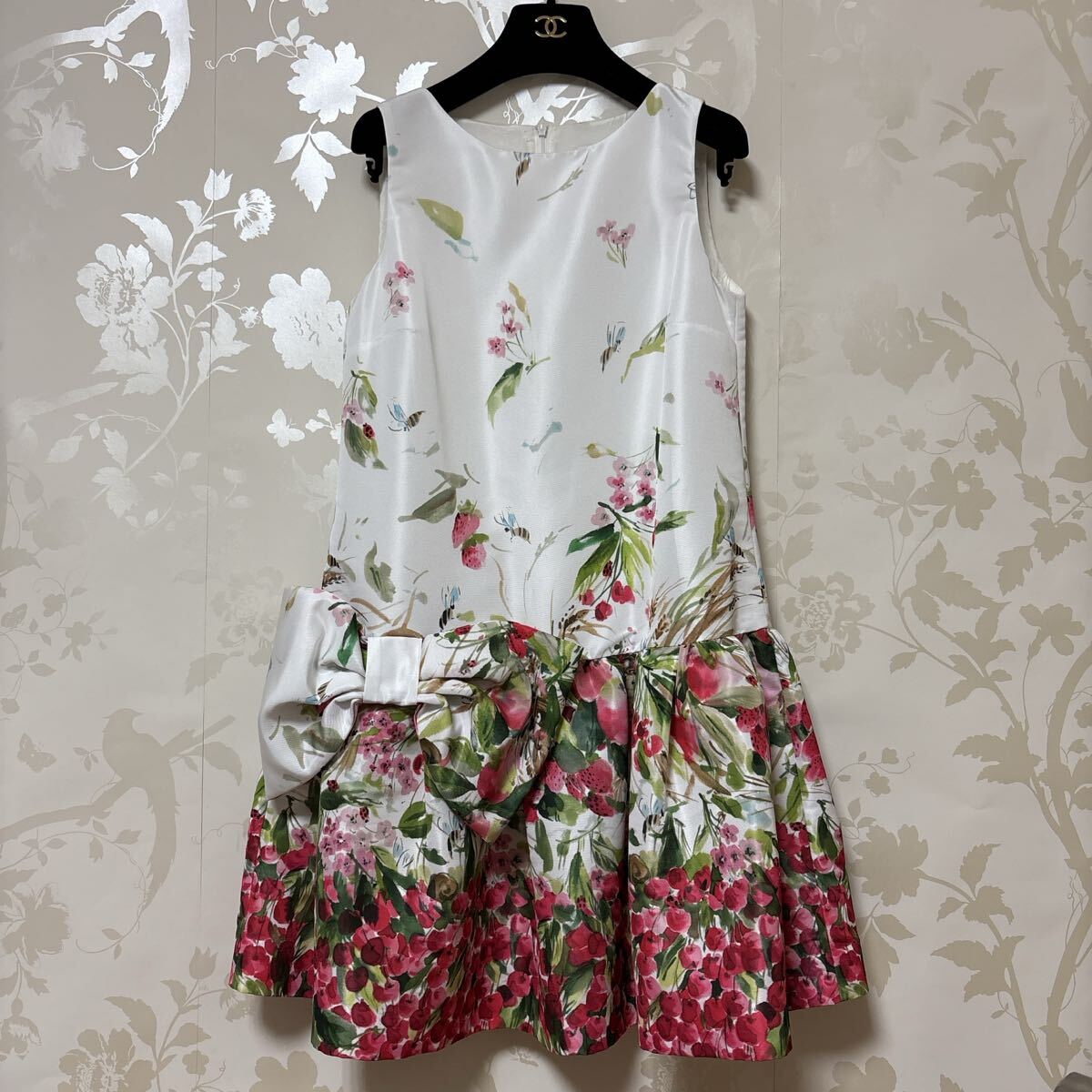 レッドヴァレンティノ RED VALENTINO ワンピース 蜂 花 さくらんぼ