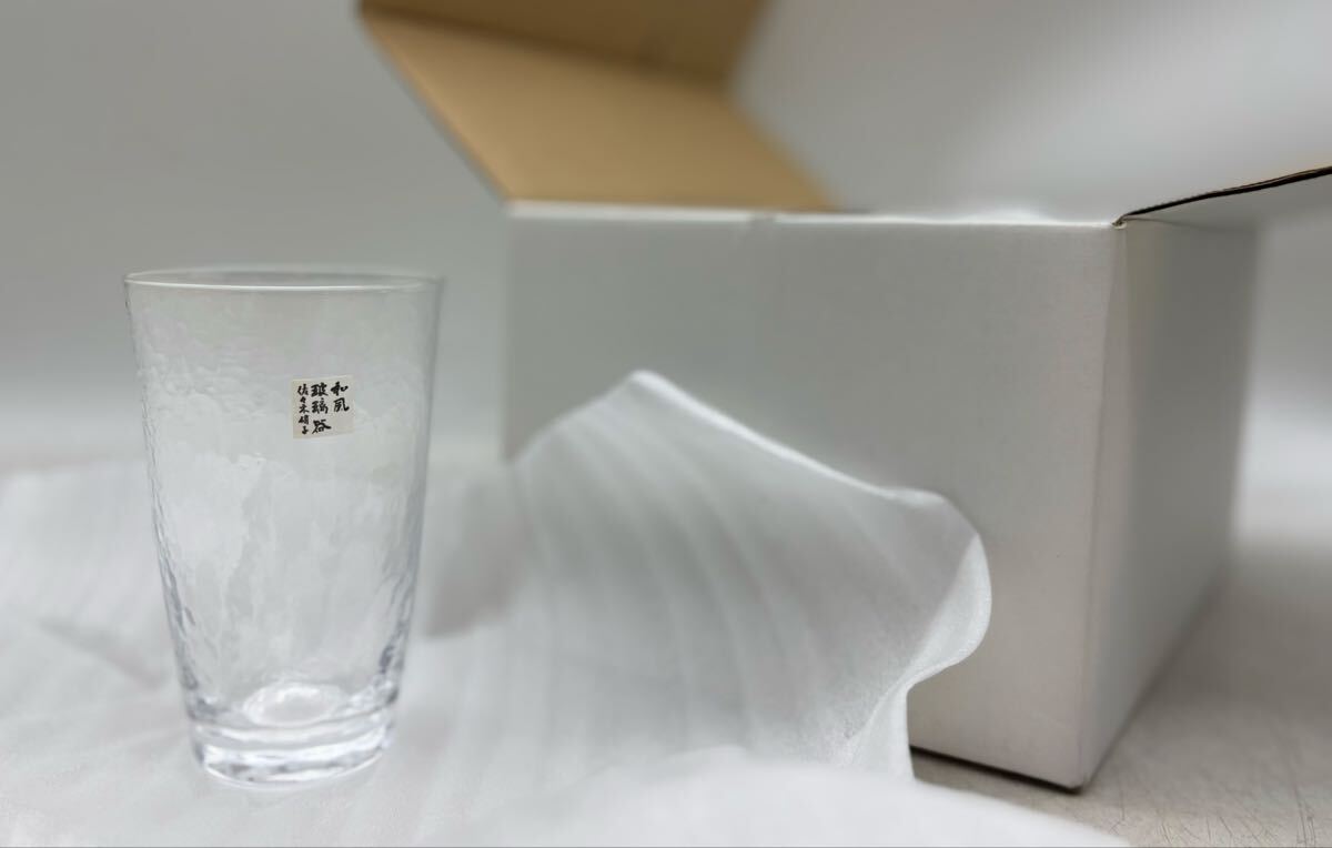 【保管品】東洋 佐々木 ガラス タンブラー 未使用 タカセガワ 和風 6個入 高瀬川 日本製 ドリンク お冷 ジュース ギフト 贈答品 DM1031M