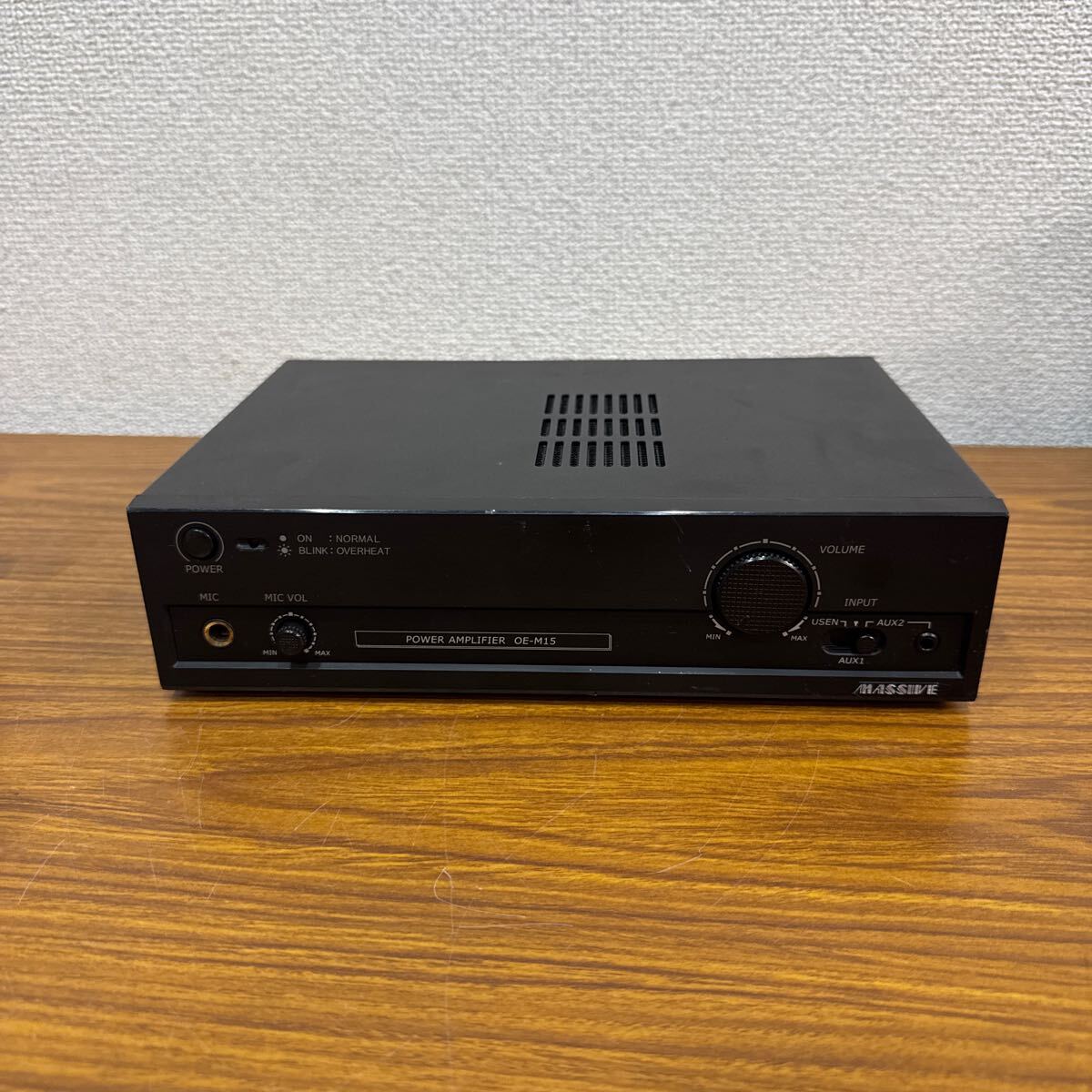 管251002 R ◆MASSIVE POWER AMPLIFIER OE-M15 マッシブ モノラルパワーアンプ ★
