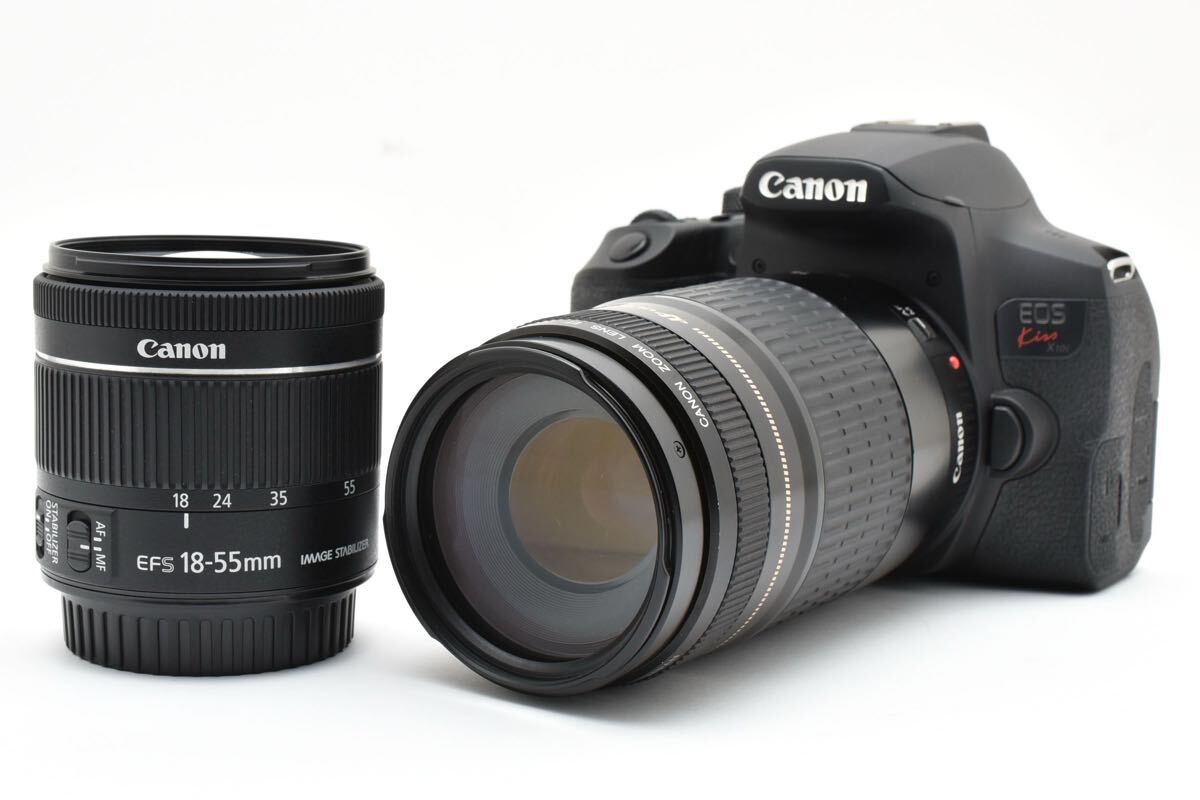 デジタル一眼レフカメラキャノン Canon EOSKiss X10i標準&望遠ダブルレンズセット EF-S 18-55mm 1:4-5.6 IS STM/EF-S 75-300mm 1:4-5.6