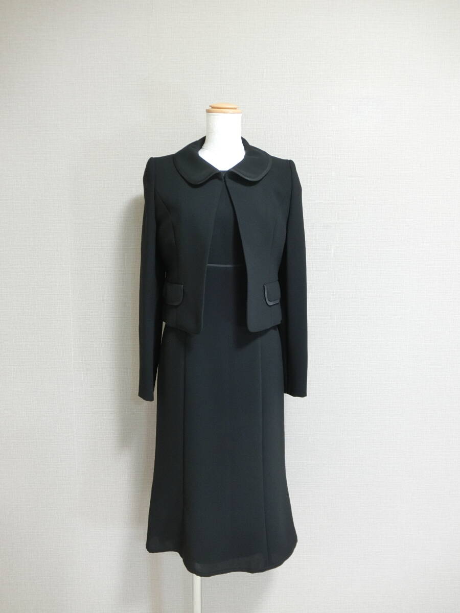 極美品　marie claire　マリクレール　フォーマル　ワンピース　セットアップスーツ　ブラック　７