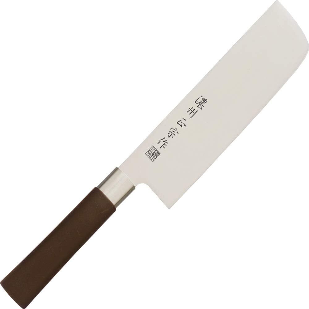 関の包丁 濃州正宗作 取手茶色菜切　＃250-105BR
