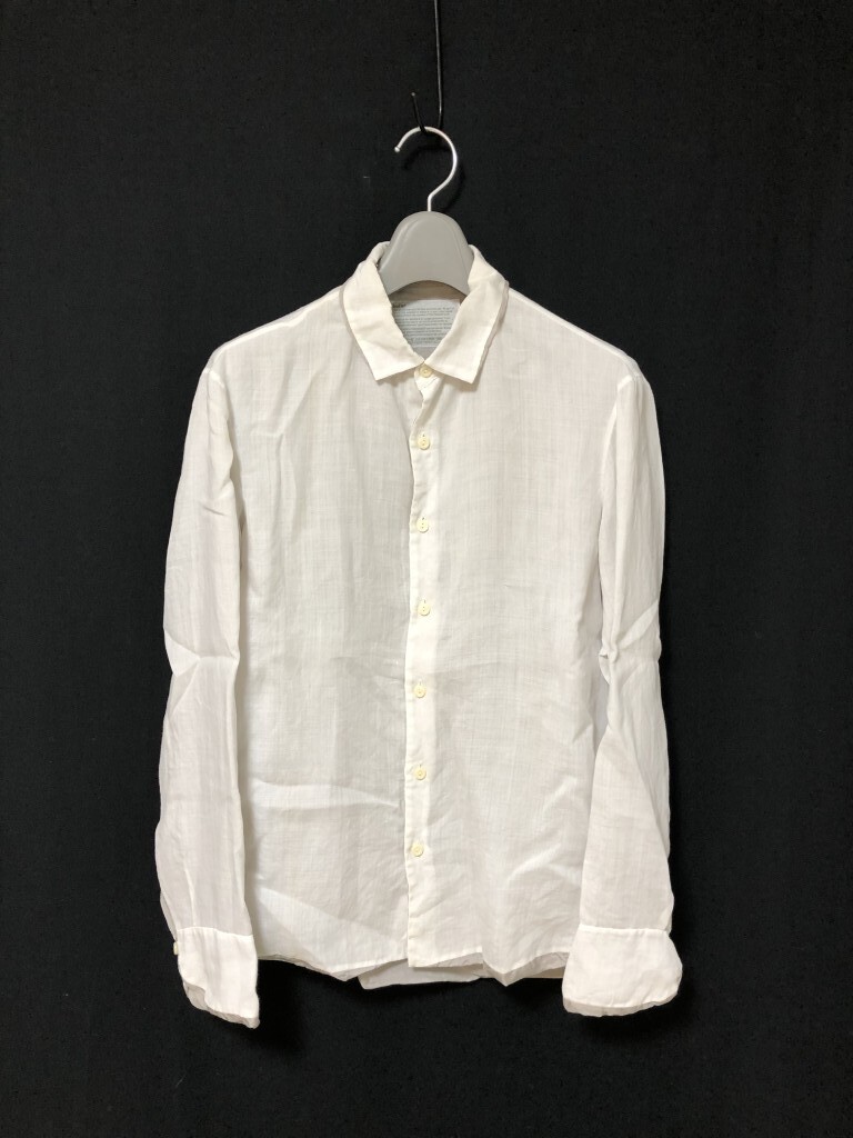 ◆kolor 長袖シャツ ラミー 麻100％ 二重 サイズ1　日本製