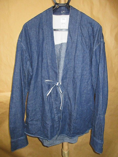 VISVIM ビズビム　SS LHAMO SHIRTONE WASH　デニム　ガウン　シャツ　ジャケット　4