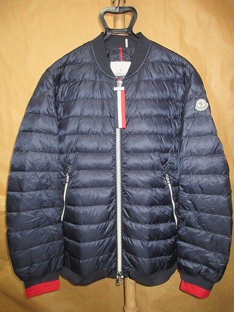 モンクレール　 MONCLER　DANEB　トリコロール　袖　ロゴ　ワッペン　ダウン　ジャケット　ネイビー　4