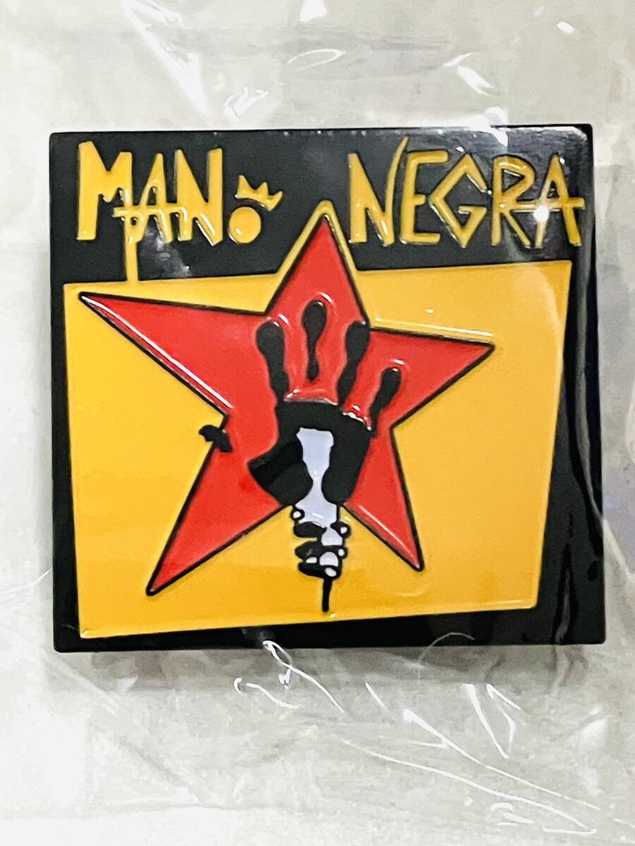 新品 送無★MANO NEGRA イメージ ピンバッジ★マノ・ネグラ 90's マノネグラ MANONEGRA 洋楽 スカ ロック オルタナティブ ラテン パンク