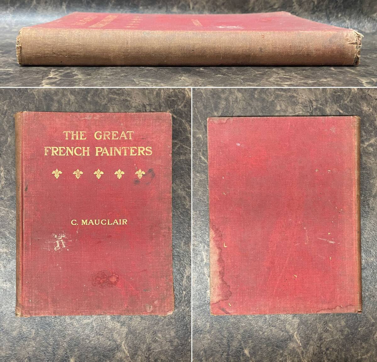 洋書　THE GREAT FRENCH PAINTERS CAMILLE MAUCLAIR 1903 illustrations London 銅版画 絵画 古書 アンティーク