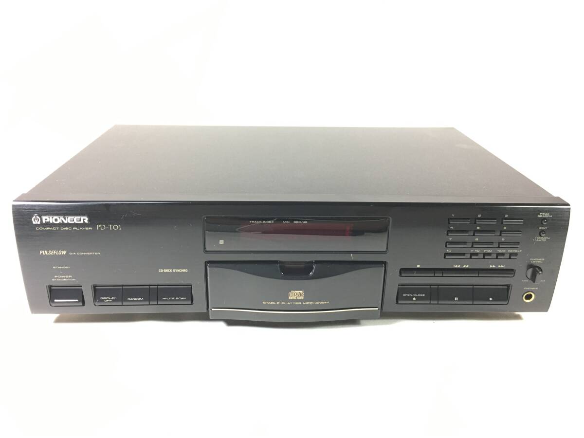 ＰＩＯＮＥＥＲ　ＰＤ－Ｔ０１　ＣＤプレーヤー　ターンテーブル式ＣＤプレーヤー　トレー開閉ベルト交換済　パイオニア