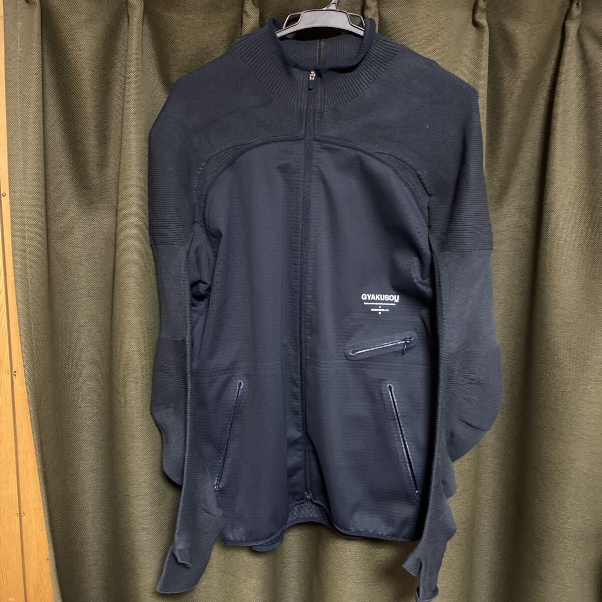 GYAKUSOU NIKE×UNDERCOVER Engineered Knit Sleeve Jacket L 紺ネイビー