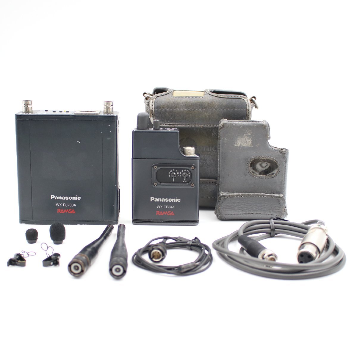 PANASONIC RAMSA WX-RJ700A ＋ WX-TB841 800MHz帯ENG EFPワイヤレス送受信機セット B帯 パナソニック