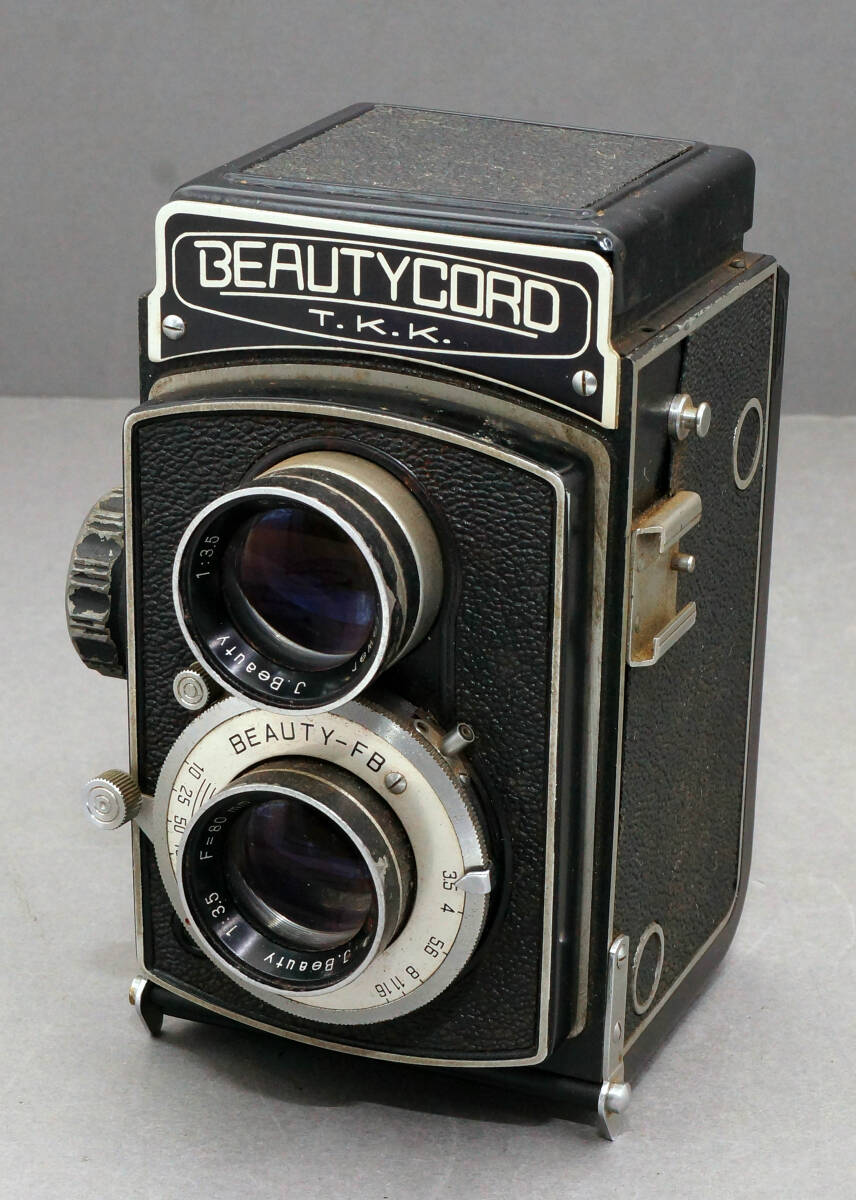 ビンテージ　 太陽堂光機　BEAUTYCORD T.K.K. 80mm F3.5 二眼レフカメラ ジャンク