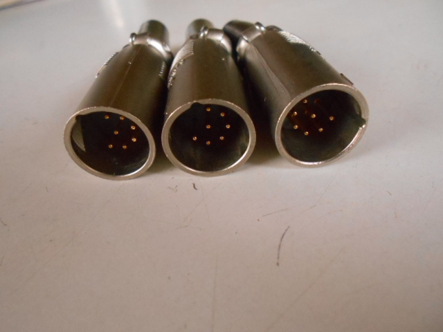 ★　ITT/JAE　キャノン混在　【　XLR-7-１２ｃオス端子のみ３本　】　　中古　★