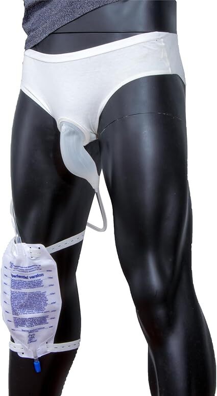 [vojefeb] メンズ失禁パンツ 尿バッグ付き 洗える漏れ防止ブリーフ M 1002