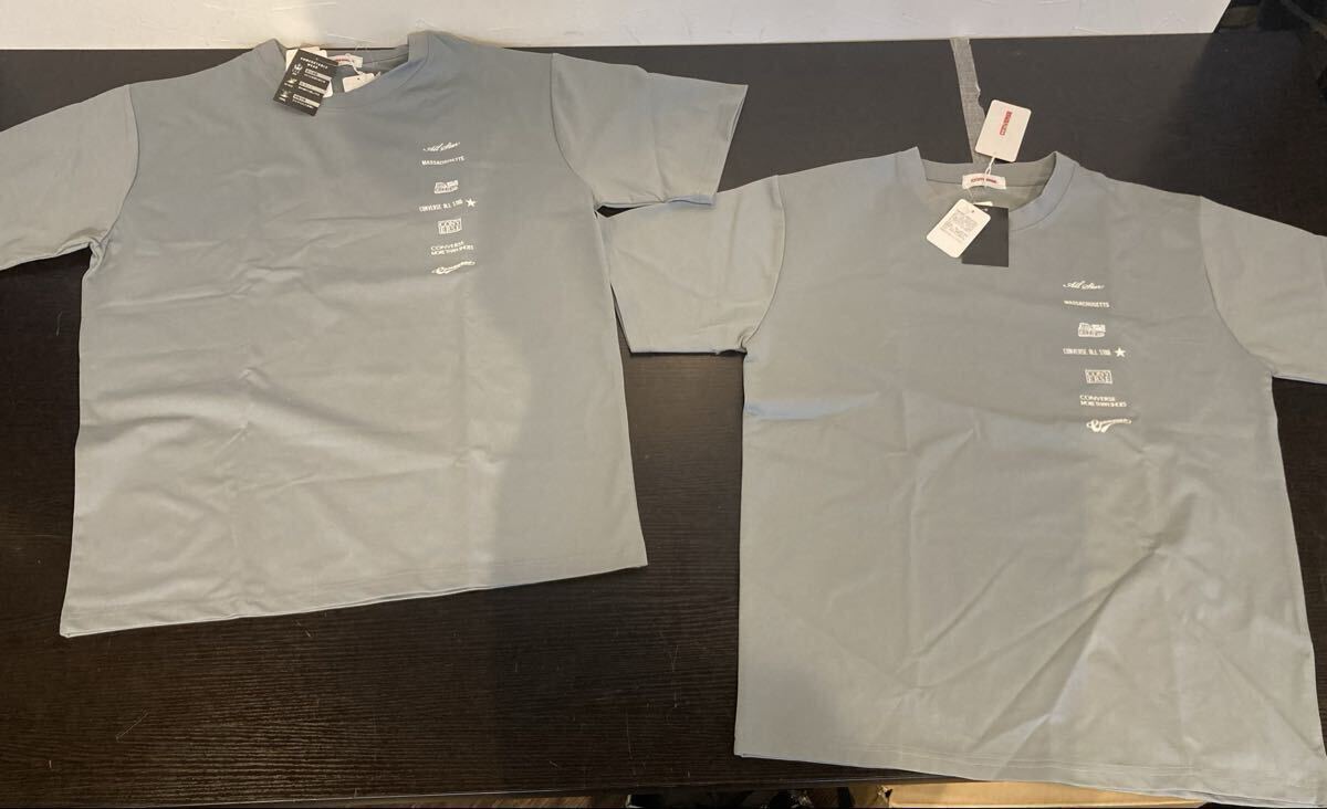 10【T20397】CONVERSE コンバース 半袖Tシャツ 2枚セット グレー L LL