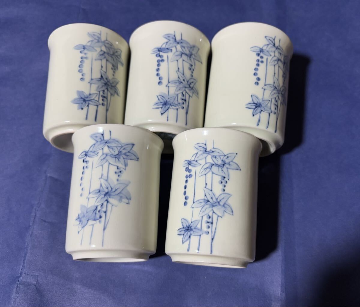 湯呑 お湯呑み 湯飲み お湯飲み 5客 セット 橘 昭和レトロ 和風 日本 JAPAN コップ グラス カップ 和食器 