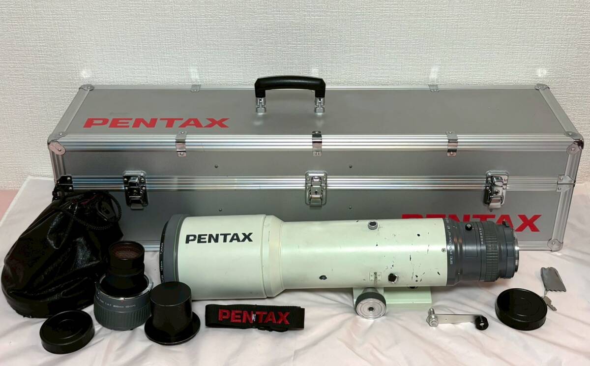 値下げ◆稀少なケース付☆PENTAX SMC PENTAX-M* 67 800mm f/6.7 ED IF Lens T5-1.4x Rear Converter 付 ペンタックス 67マウント ###e10123