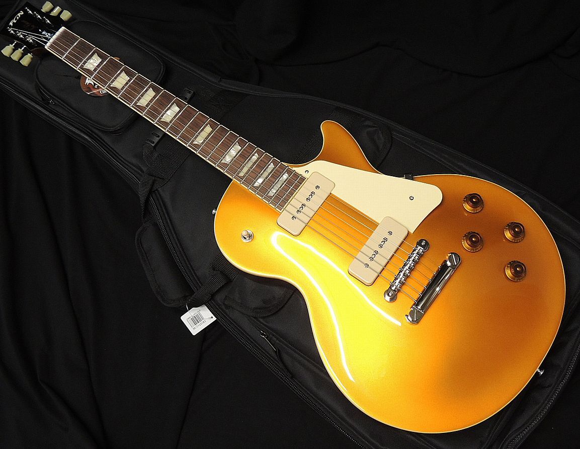 FGN FUJIGEN NLS110RMP AG Gold フジゲン レスポール スタンダード タイプ ゴールドトップ エレキギター P-90タイプ