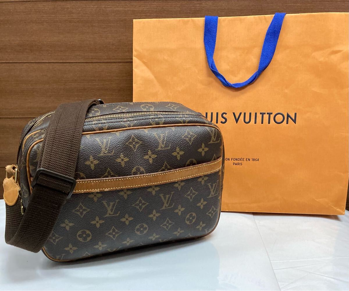 ルイ・ヴィトン 良品♪ リポーター PM モノグラム ショルダーバッグ 正規品 M45254 LOUIS VUITTON バッグ ルイヴィトン ショッパー付