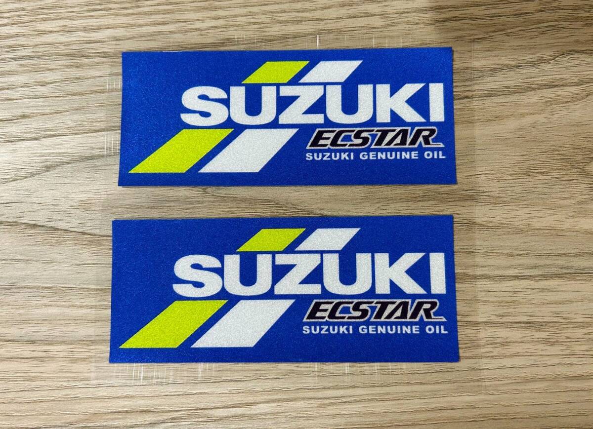 ★アウトレットセール★新品 MotoGP SUZUKI ECSTAR 反射 ステッカー 12 cm レーシング スポーツ デカール シール