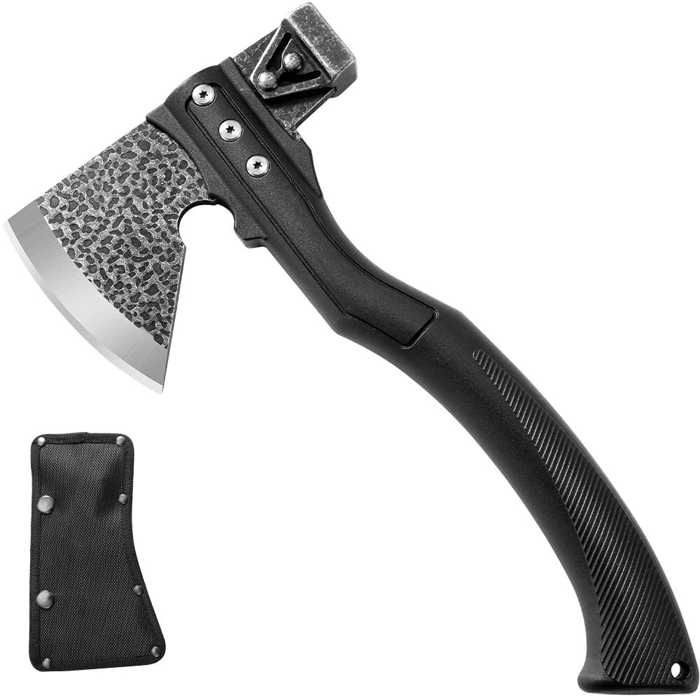 TESCOACH キャンプ用斧 27cm 強化ナイロングラスファイバー樹脂ハンドル手斧450g