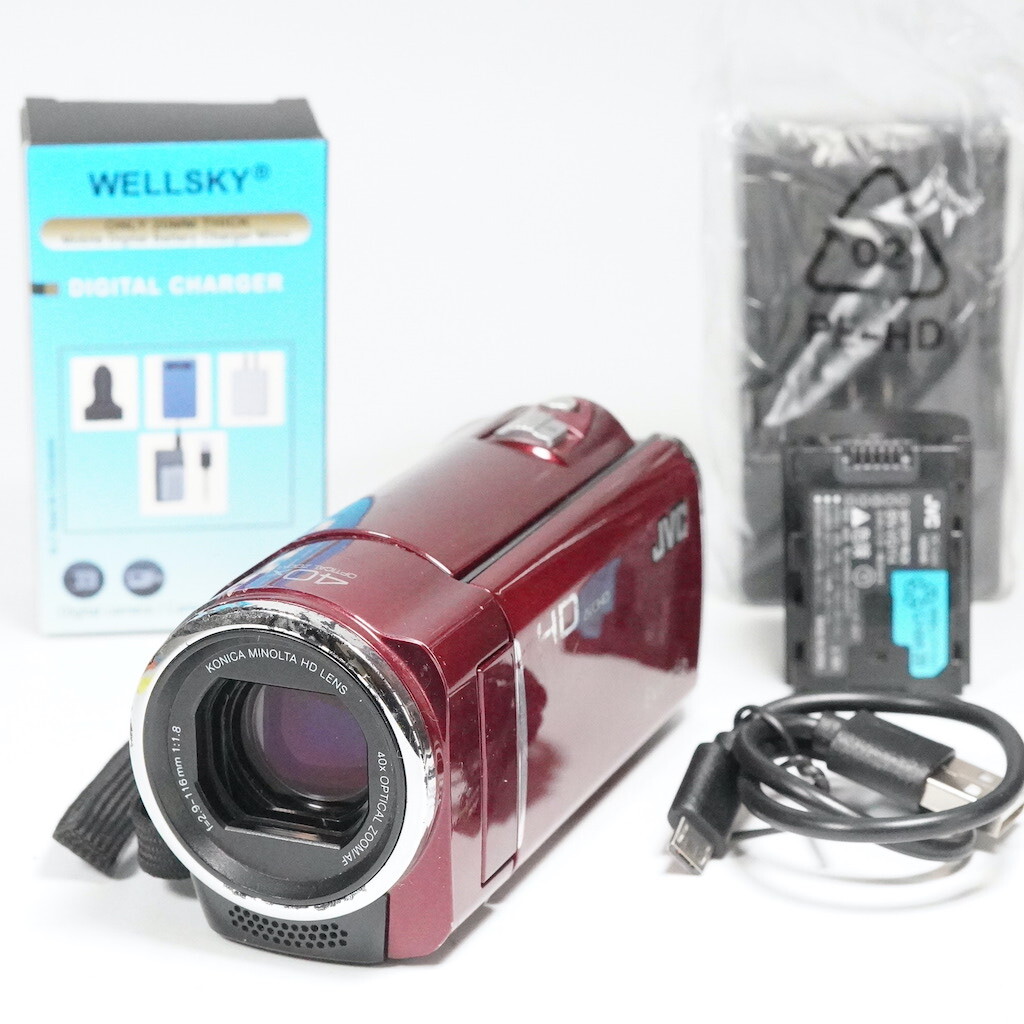 JVC Victor Everio GZ-HM450-R レッド 動作OK 返金保証 /2257