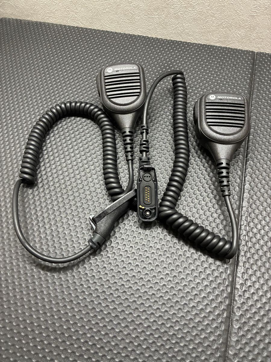 ★未使用現状品★モトローラPMMN4069A Impresオーディオ付きリモートスピーカーマイク （ブラック）2個セット