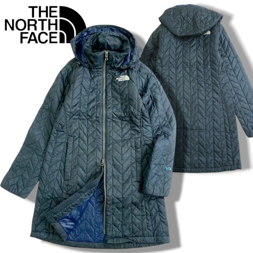 THE NORTH FACE ノースフェイス 新品 定2.5万 軽量 耐久撥水 中綿入コート キルティングコート NF81 INB 80/S ▲048▼kkf1516b