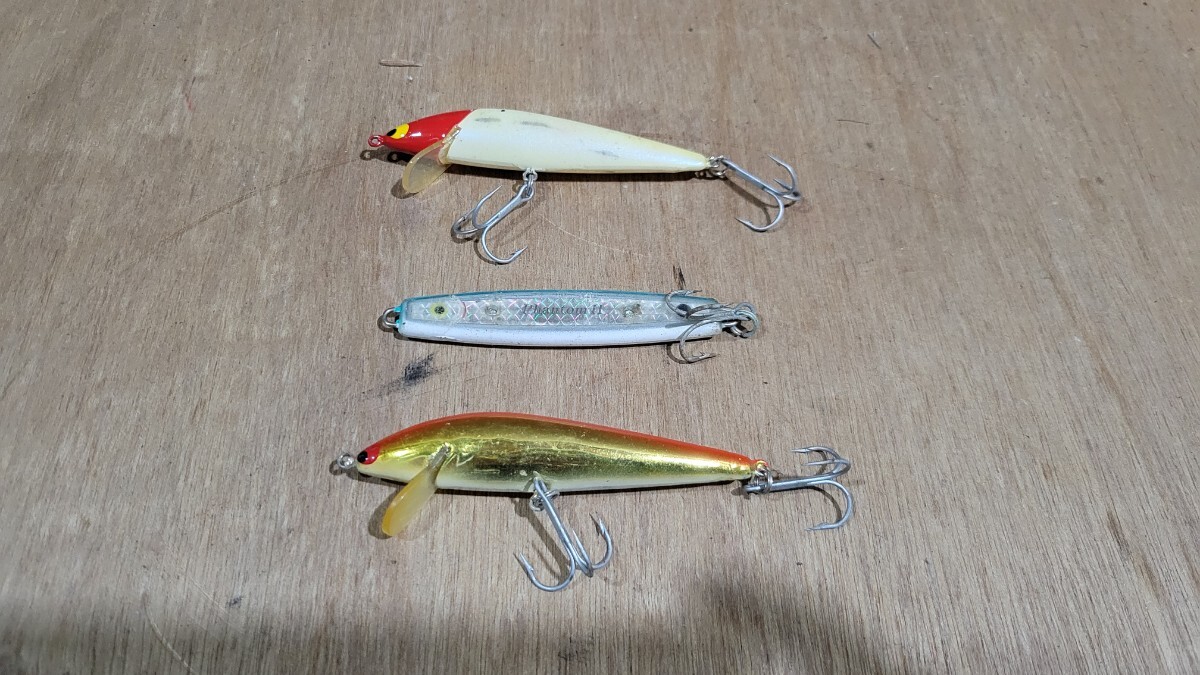 中古 ルアー まとめて３点セット ミノー メタルジグ PhantomII フィッシング 釣り 