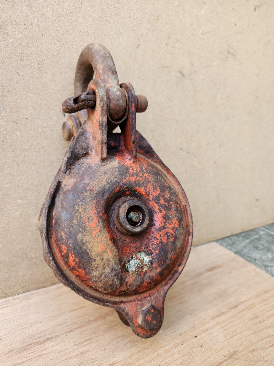 オタフク滑車 5吋 吊り機 林業 農業 滑車 山師 山仕事 枝打 伐採 チェーンソー