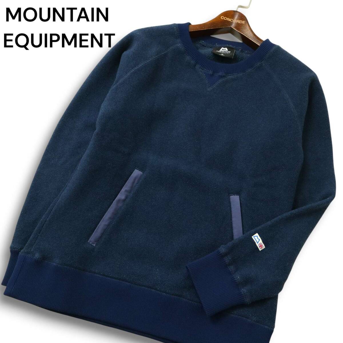 MOUNTAIN EQUIPMENT マウンテン イクイップメント 秋冬 フリース★ プルオーバー トレーナー Sz.M レディース 紺 アウトドア