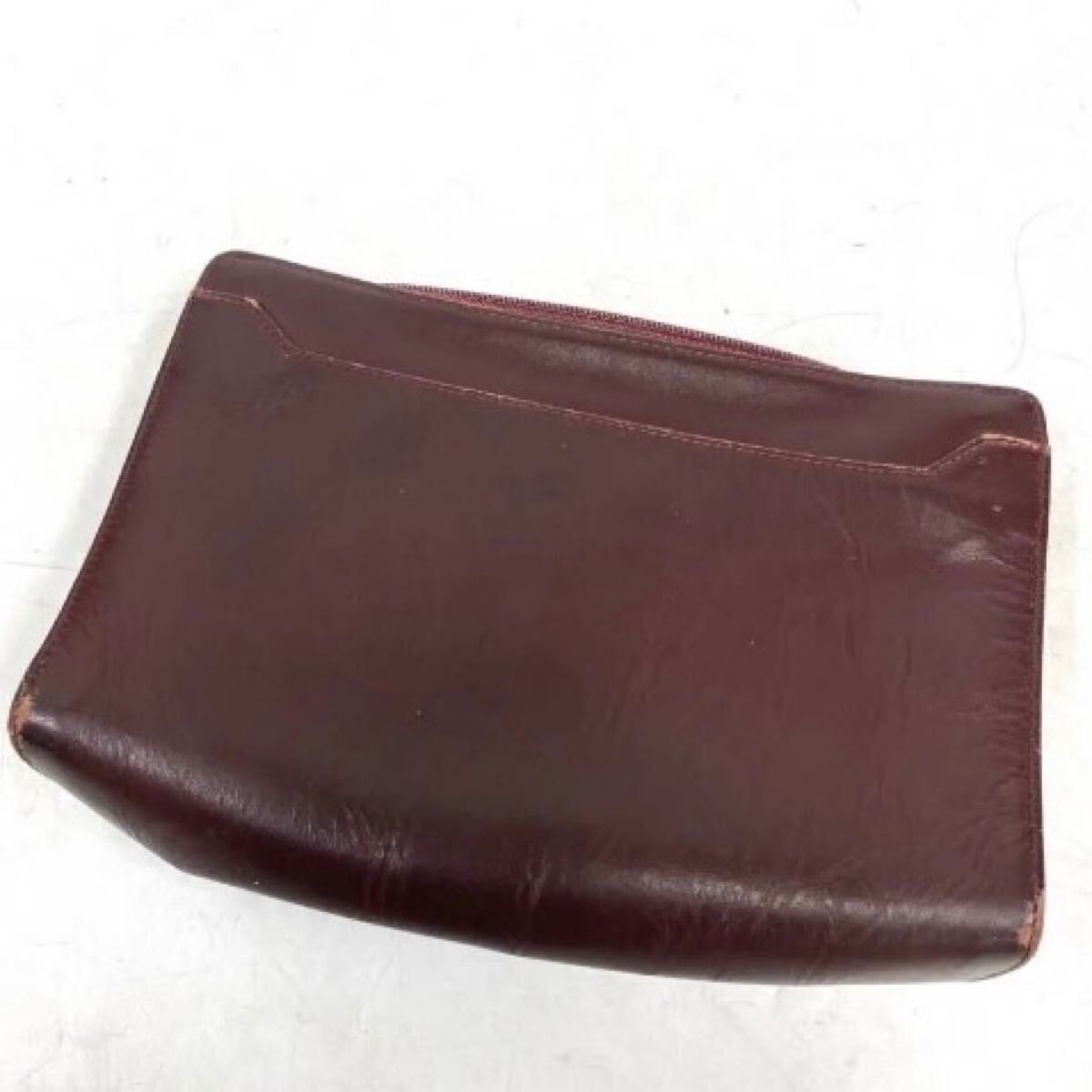 Cartier カルティエ マストライン レザー クラッチバッグ セカンドバッグ ポーチ ボルドー yh100101