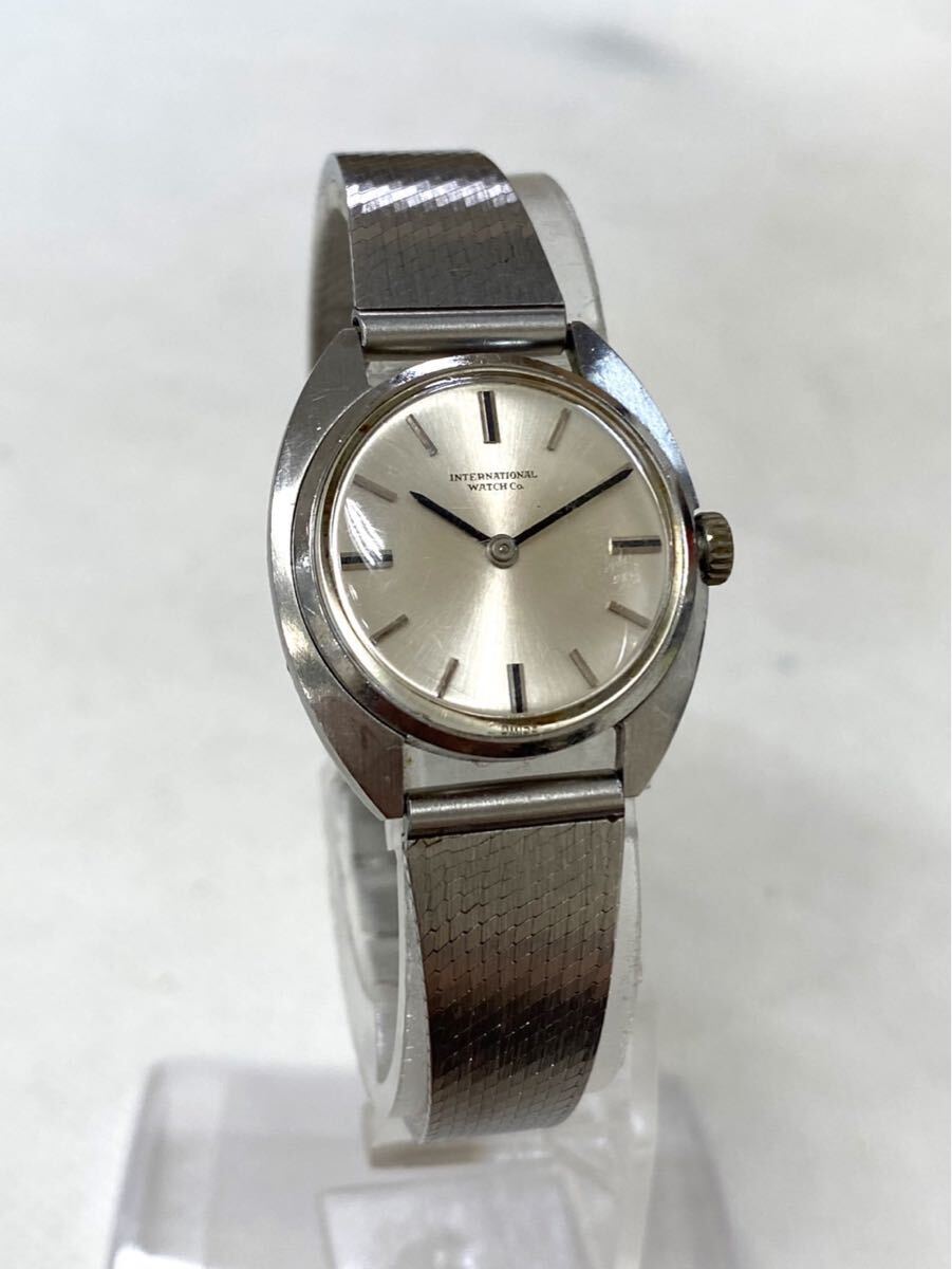 IWC インターナショナルウォッチカンパニー シャフハウゼン 手巻き 腕時計 レディース シルバー文字盤 稼働