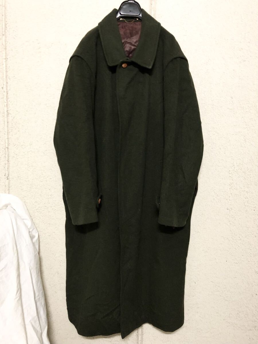 Kaiser's Zeiten ビンテージ イタリア製 ローデンコート 54 BELFE BELFE グリーン オリーブ 胡桃ボタン 70s 80s オーストリア チロリアン