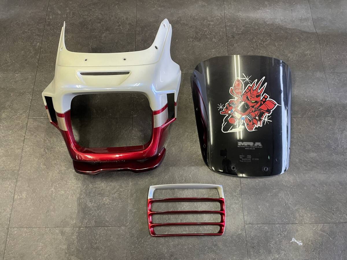 ☆KAWASAKI ZRX1200R 社外ビキニカウル ガンダムカウル 何と1000円売り切り大特価お見逃しなく☆　検索ダエグ ZRX1100拍卖